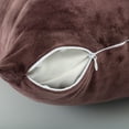 thumbnail image 5 of EVOLIVE Soft Micromink, Faux Fur, Faux Suede Body Pillow Cover Replacement with Zipper Closure (Brown, 21“X54), 5 of 5