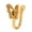 Golden, variant on Mightlink 1Pc U-Shaped False Nose Ring Butterflies Shape Nose Stud Shining Inlaid Non-piercing Nose Clip Jewelry Gift