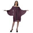 thumbnail image 4 of Moomaya Robe d'Été Dénudée pour Femmes, Robe de Plage en Coton avec Manches Cloche - m, 4 of 5