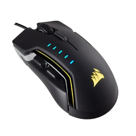 CORSAIR GLAIVE - RGB Gaming Mouse - Comfortable & Ergonomic - Interchangeable Grips - 16000 DPI Optical Sensor - (Best Claw Grip Mouse 2019)