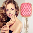 thumbnail image 4 of Cepillos de pelo rizado con rejilla hueca Herramientas de peine con cojín de aire antiestático (rosa) Likrtyny Cuidado Belleza, 4 of 9