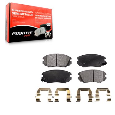 Positive Plus Front Semi-Metallic Disc Brake Pads PPF-D1421 for Car Chevrolet Equinox GMC Terrain Buick Malibu Impala LaCrosse Regal Limited Cadillac ELR Saab 9-5 Cascada Allure