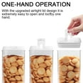 thumbnail image 3 of Airtight Food Storage Containers White, 7Pcs Plastic Cereal Containers with Easy Lock Lids for Kitchen Pantry, Organization and Storage, BPA Free - Kosbon, 3 of 14