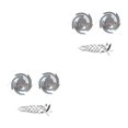 thumbnail image 4 of Monstrate 3Pack Spiral Reflectors Hanging Bird Repeller Outdoor Garden Bird Repeller Decorative Wear-resistant Reflective Silver Como se muestra 2piezas, 4 of 6