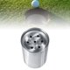 thumbnail image 3 of Accesorios de taza con agujero verde sólido, para la práctica, plateado antioxidante, soporte de bandera de enchufe de 4 pulgadas para Macarena Copas para hoyos de golf, 3 of 8