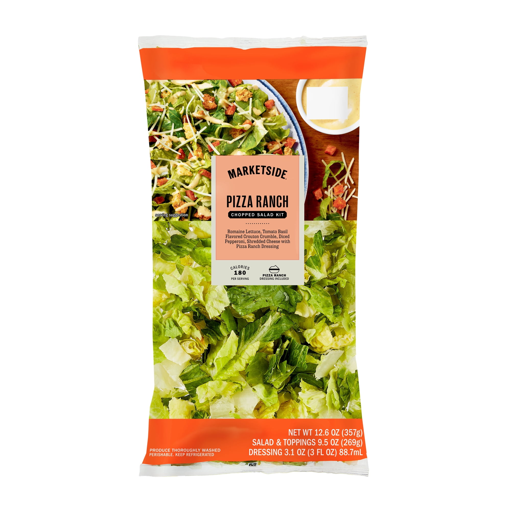 Marketside Pizza Ranch Chopped Salad Kit, 12.6 oz Bag