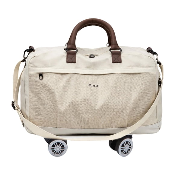 Bolso de viaje con ruedas para portátil, ideal para hombres y mujeres, para el trabajo y los negocios. Gris