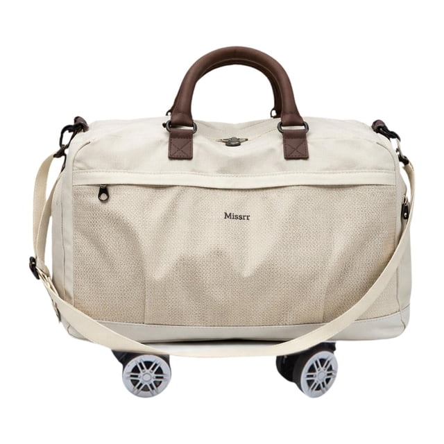 Quzzie Mallette pour Ordinateur Portable sur Roulettes, Mallette Multifonctionnelle à Roulettes pour Femmes et Hommes, Travail, Gris