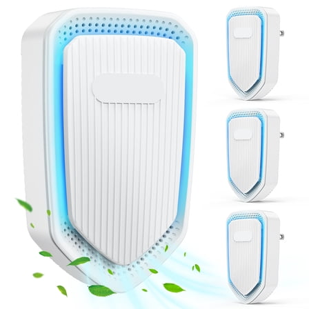 ecolyna Plug In Air Purifiers Quiet Air Freshener for Home Bedroom Office Basemen Portable Mini Air Cleaner Odor