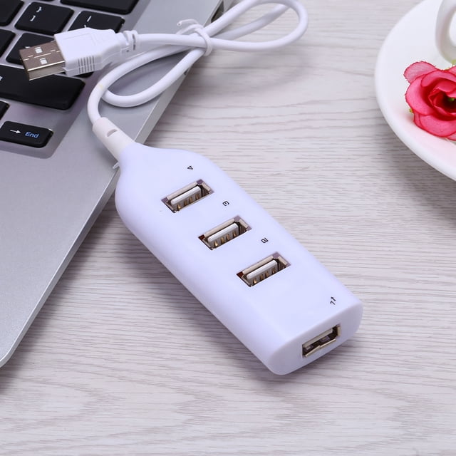Distributeur Filaire Micro USB 2.0 4 Ports Multi Hub Splitter pour PC Ordinateur