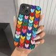 thumbnail image 4 of Funda para teléfono con pintura al óleo y corazón de amor rosa para iPhone 16, fundas para iPhone 14, 15 Pro Max, 11, 12, 13 Mini, XS, XR, X, 7, 8 Plus, SE2, carcasa trasera, 4 of 5