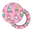 thumbnail image 2 of Goofa pink Holiday Joy Printed Stool Covers Round, Waterproof Round Bar Stool Covers Anti-Slip Round Bar Stool Seat Cover with Elastic Bands Durable-13 inch, 2 of 7