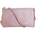 thumbnail image 2 of Humble Chic Vegan Leather Crossbody Wristlet Bag or Small Purse Clutch, Includes Adjustable Shoulder and Wrist Straps, Rose Gold, 2 of 8