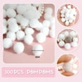 thumbnail image 3 of 300 Pcs Mini Pompoms for Crafts,Small Pom Pom Balls,Arts and Craft Making Decor,Craft Bulk Glitter Fuzzy Pompom Puff Balls for DIY Arts,Crafts Projects,Home Decor,Summer Holiday Party(White), 3 of 9