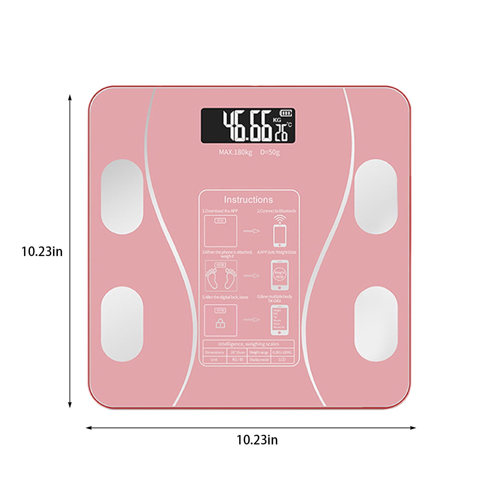 Qholemyo Digital Body Weight Scale Body Fat Scale Bathroom Scale Precise Weighing Scale For Daily Home Health Check