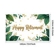 LUUFILx Retirement Backdrop Banner Blue Balloons Stars Decoration Party Supplies Celebration Background Happy Retirement New Journey Photography Props Decorations