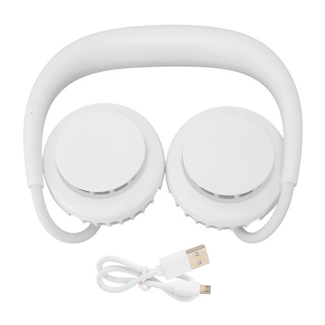 Ventilador de cuello colgante, ventilador portátil individual sin aspas con carga USB para oficina y viajes