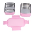 thumbnail image 4 of Qukaim Boîte à bento électrique en acier inoxydable 304 avec compartiment pour bureau, école, voyage, rose, 4 of 14