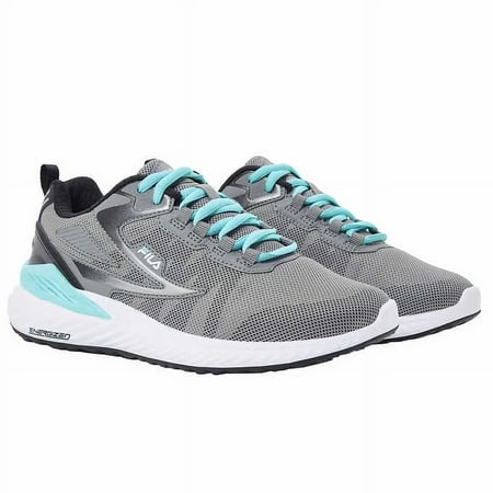 Fila Ladies' Trazoros Winspeed Lace-up Athletic Running Shoe (Grey (Teal), 8)