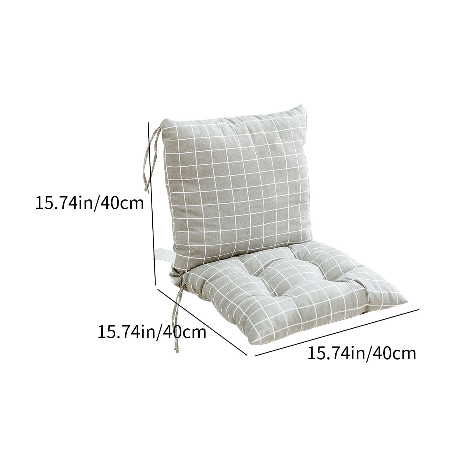 Outdoor Or Indoor High Back Chair Cushion, High Back Patio Chair Cushion, Waterproof Solid Tufted Pillow, Indoor Or Outdoor Cushion With Tie, Fade Resistant And Easy To Clean