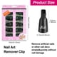 thumbnail image 2 of 10 pinzas para uñas, pinzas para quitar esmalte de uñas, quitaesmalte acrílico para uñas, de plástico, para remojar las uñas, gel UV, para uso doméstico y profesional en todos los dedos, 2 of 7