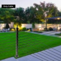 250ft 1/8" Black Wire Rope 316 Stainless Steel Marine Grade for Stair Cabling Railing, Garden Fencing