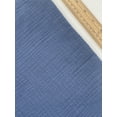thumbnail image 2 of Minerva Textured Cotton Double Gauze Fabric Denim Blue - per yard, 2 of 6