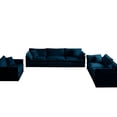 thumbnail image 5 of Solid Wood Frame Blue Sofa Set / Easy Assembly for Quick Setup, 5 of 6
