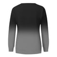 thumbnail image 5 of DondPO Hoodies for Women Long Sleeve Shirts Plus Size tops Casual Blouses for Women Crewneck Loose T Shirts Trendy Tunics Sweatshirt for Women Oversized Sweatshirt for Women Black L, 5 of 5