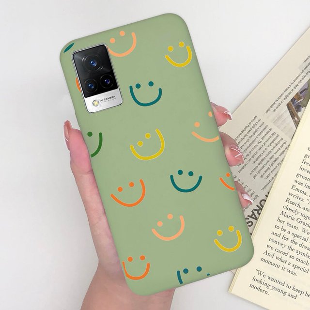 Funda a prueba de golpes para Vivo V21 4G 5G, carcasa de silicona a la moda con estampado de leopardo, carcasa trasera Popular para Vivo V 21 Fivean unisex
