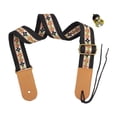 thumbnail image 3 of MERIGLARE Embroidered Ukulele Strap Adjustable Length for 4 String Instruments Soprano Black, 3 of 9