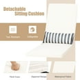 thumbnail image 6 of Gymax Adjustable Patio Rattan Lounge Chair Chaise Recliner w/ Cushion & Pillow, 6 of 10