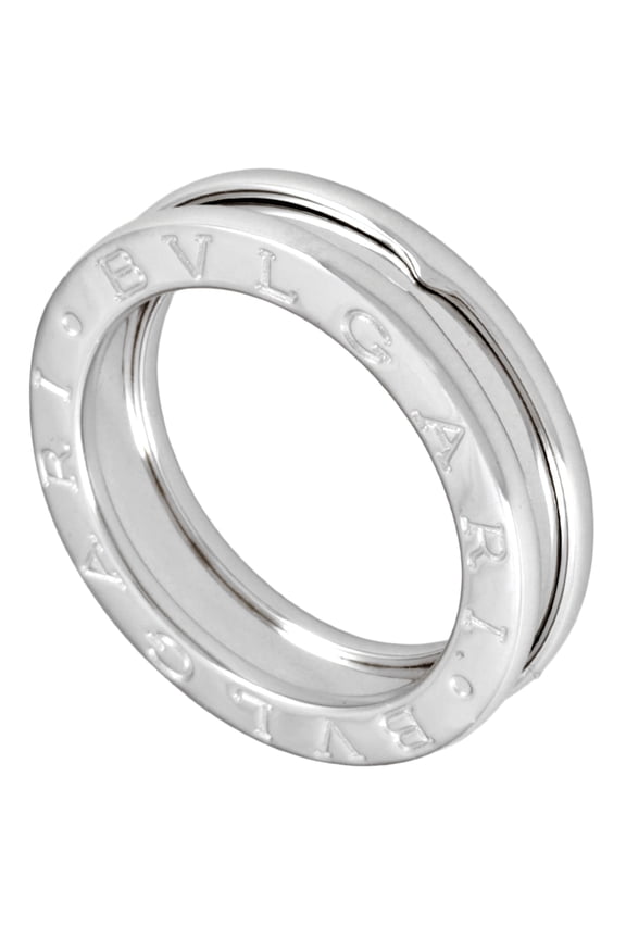Pre-Owned BVLGARI B.zero1 1-Band Ring, #48, 18KWG, 6.3g, White Gold, Women's (Good)