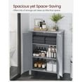 Free Shipping! VASAGLE Bathroom Floor Storage Cabinet, Bathroom Storage Unit with 2 Adjustable ...