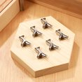 thumbnail image 1 of HAMPPLIES 40Pcs L Shape Metal Shelf Pegs Zinc Alloy Bookshelf Supports for Cabinet Fixing, 1 of 5