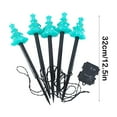 thumbnail image 3 of Solar Christmas Lights Outdoor Decorations, 5 Pack Solar Christmas Trees Lights with Snowflake, Outdoor Waterproof Christmas Pathway Lights for Patio, Garden, Yard, Street, Park, Holiday, 3 of 6