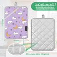 thumbnail image 6 of Yayeee Pot Holders Kitchen Heat Resistant with Pockets 7"x9.8" Cotton Oven Cooking Hot Pads, Purple Cartoon Rabbit Pattern, 6 of 7