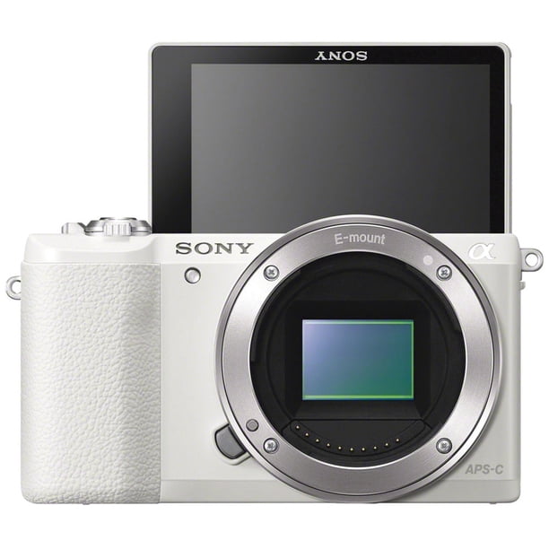 Sony Alpha a5100 Mirrorless Camera with 16-50mm Lens, White +