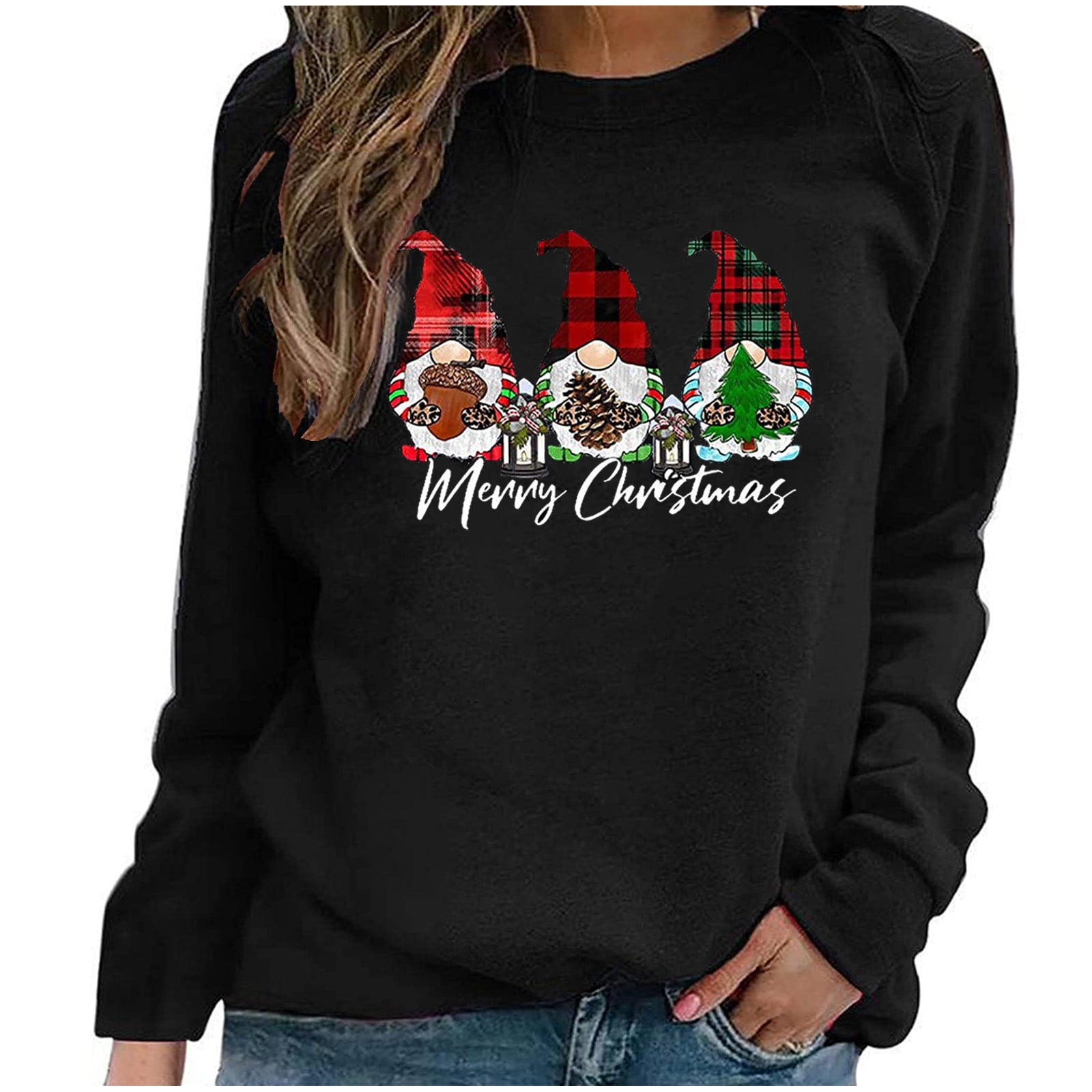 Womens Tops Christmas Casual Long 