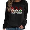 thumbnail image 2 of Pntutb Navidad moda mujer Casual manga larga impreso señoras sudaderas tops Pntutb Pntutb-2565, 2 of 8