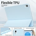 thumbnail image 6 of DWPSG Case for iPad (A16) 11th Generation 11 inch 2025, iPad 10th Generation Case 10.9 inch 2022 with Pencil Holder, Smart Trifold Stand Cover with Slim Soft TPU Back Shell, Blue, 6 of 8