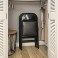 thumbnail image 3 of COSCO Vinyl Folding Chair, 4 Pack, Black, 3 of 10