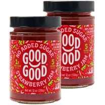 GOOD GOOD Strawberry Jam, 12oz (2 Pack)