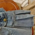 thumbnail image 4 of FJUCHAI Kids Girls Denim Vest Jacket +Skirt Set Comfy Sleeveless Matching Outfit for School Play, 4 of 8