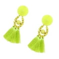 thumbnail image 4 of VERDANVERSE Aretes Etnicos De Borlas Con Amarillo Estilo Bohemio Para Uso Diario, 4 of 8