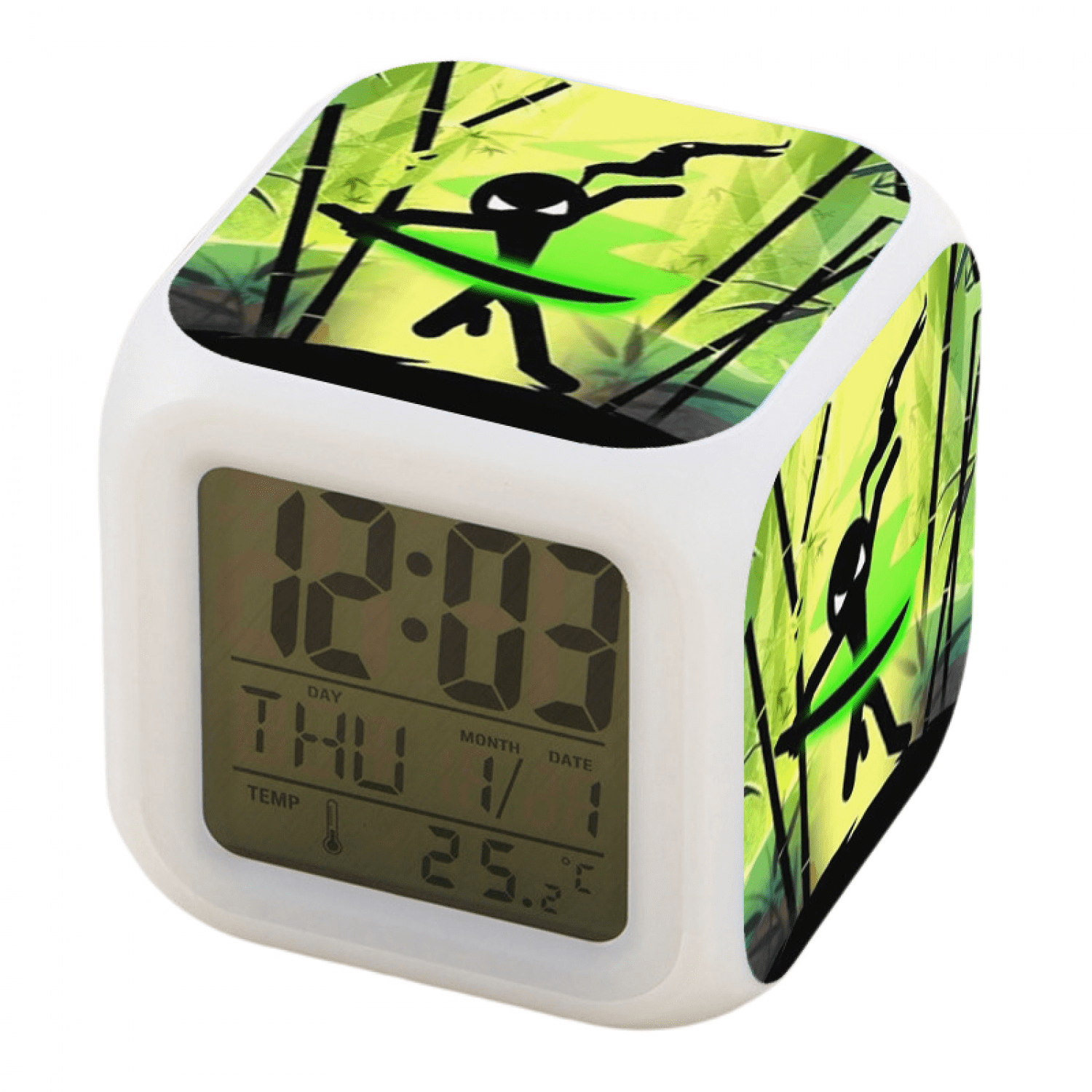 JUSTUP Alarm Clock for Kids Room, LED Digital Bedroom Alarm Clock Easy