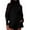 Black Top, variant on Women'S Long-Sleeved High-Neck Sweatshirt and High-Waisted Jogger Pants Fitness Sports Set Black Long Pants M