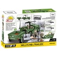 thumbnail image 2 of COBI Historical Collection WWII JEEP Willys MB Vehicle with Trailer, 2 of 7