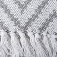 thumbnail image 3 of Gray Large Chevron Throw, 3 of 3
