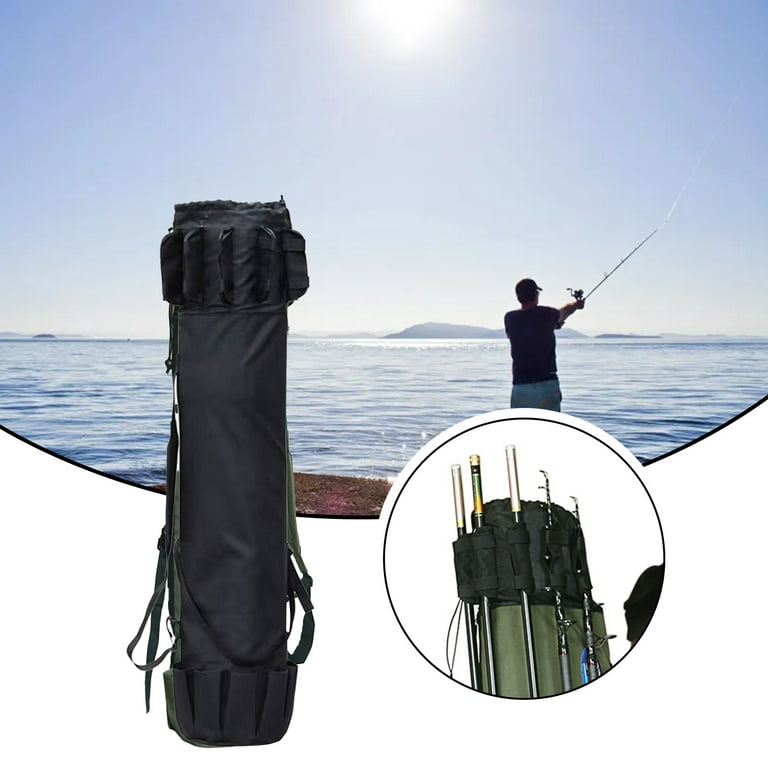 Portable Multifunctional Shoulderable Fishing Rod Storage Bag  Wear-resistant and Durable for Sea